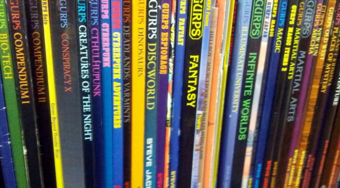 GURPS, Merrill Collection Stacks, Toronto, Ontario, Canada. Image by Cory Doctorow @Flickr CC BY-NC-ND