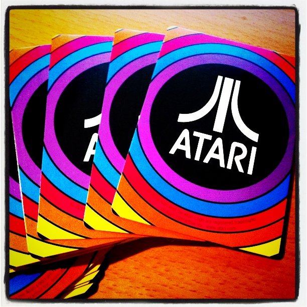 A rare set of Atari playing cards. Image by Kimili @Flickr CC BY-NC.