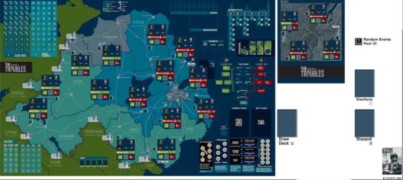 Figure 3: The Main Map and Belfast Insert from The Troubles 