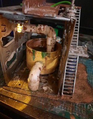 Author's photo of homemade terrain.